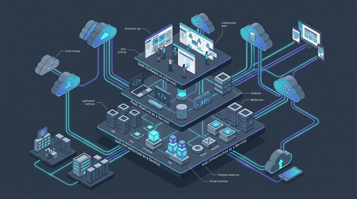 Cirrus clouds illustrating cloud computing architecture
