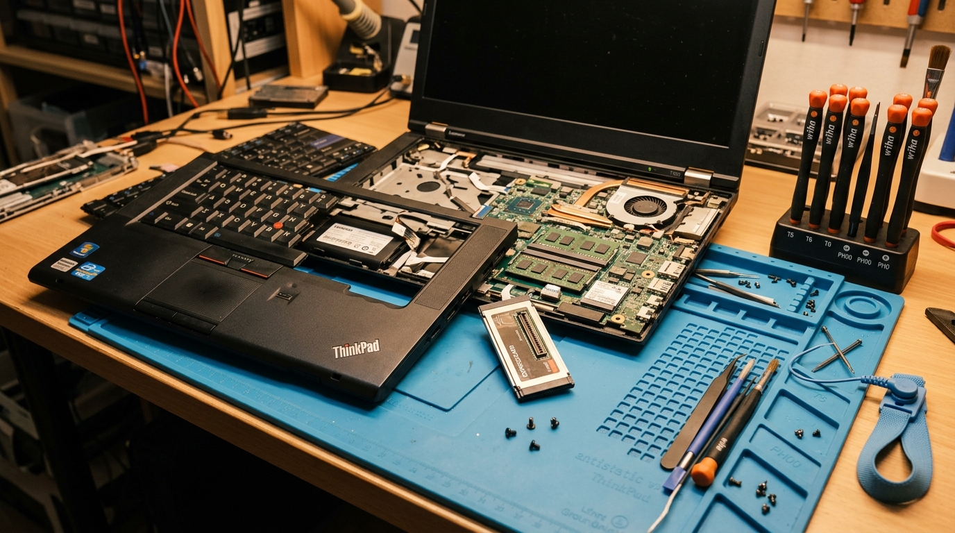 SD Card Reader installed in a Lenovo T400s notebook