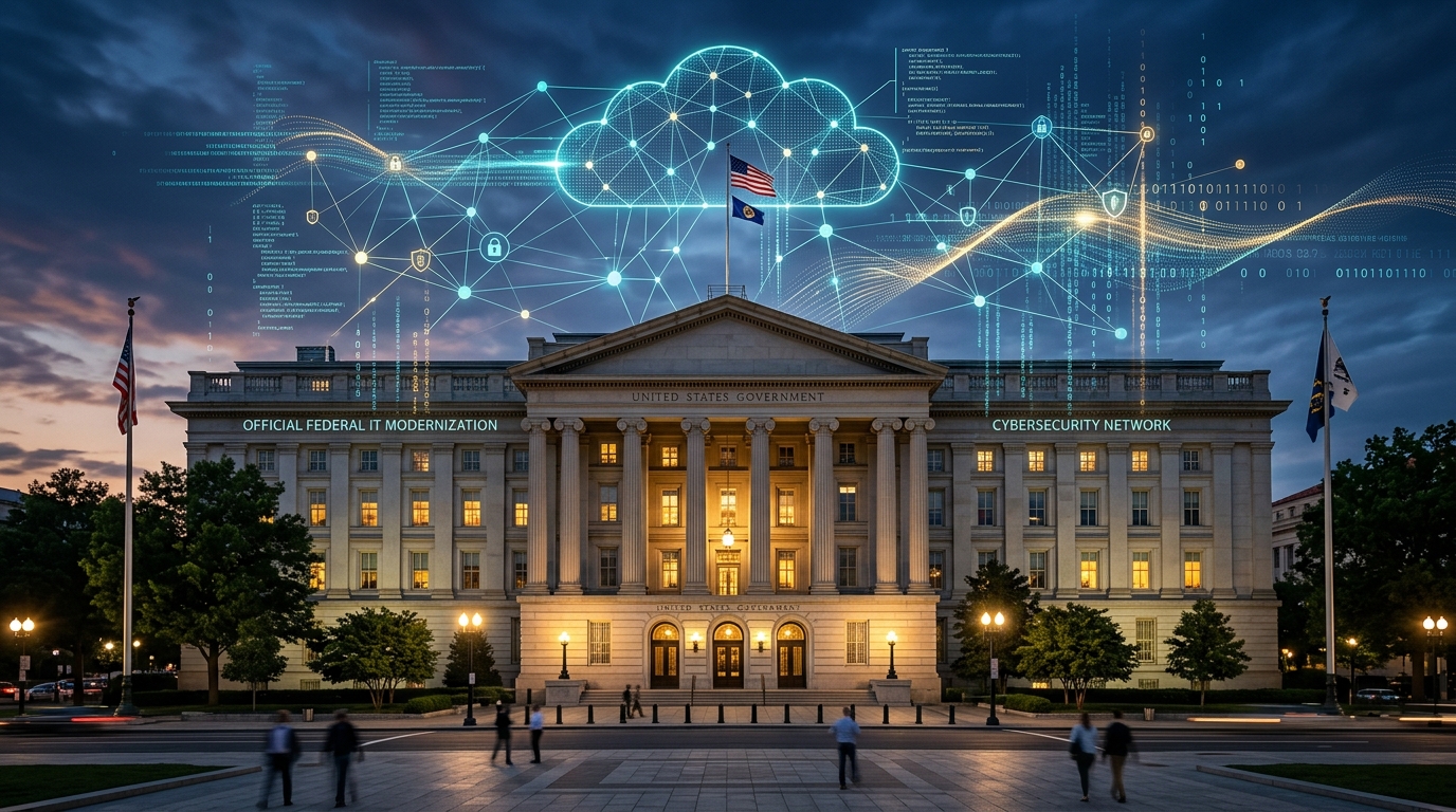 Federal government IT modernization and Cloud First policy initiative